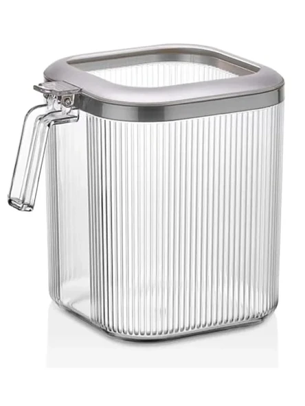 Kendinden Kapaklı Şeffaf Saklama Kabı, 2,5 Litre Kapasite ürün görseli 1