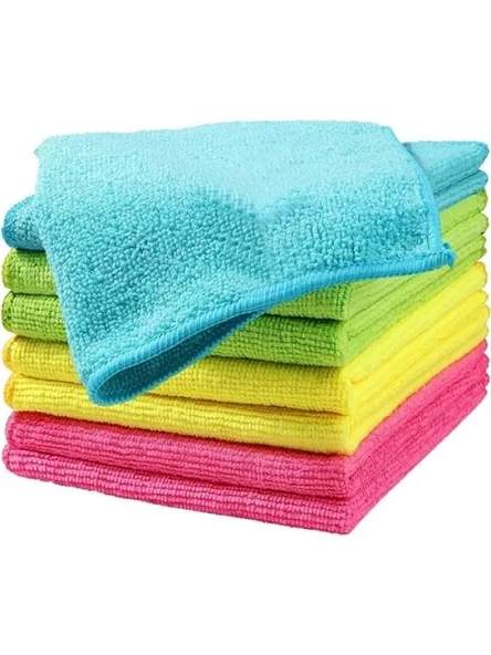 8'li Süper Emici Mikrofiber Temizlik Bezi Seti (30x30 cm) ürün görseli 1