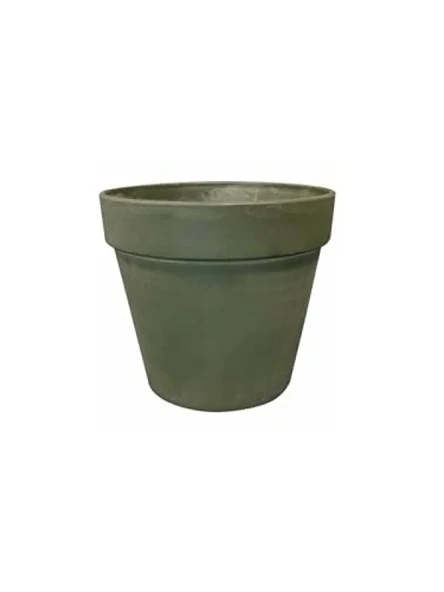 25x23 cm Gri Plastik Saksı ürün görseli 1