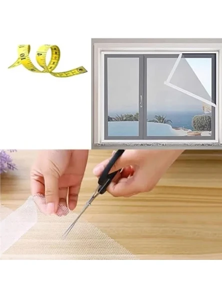 Çift Kat Sineklik Tülü 150x125 cm Pratik Pencere ve Kapı Sinekliği ürün görseli 1