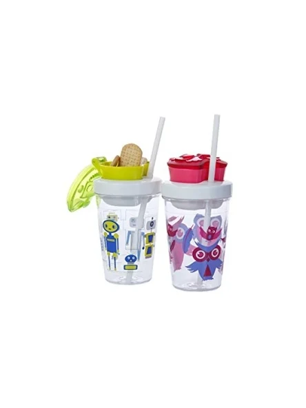 Sızdırmaz Tritan Bardak 350 ml, Pembe - Resim 2