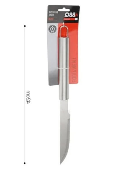 Paslanmaz Çelik Barbekü Bıçağı - 42 cm - Resim 2