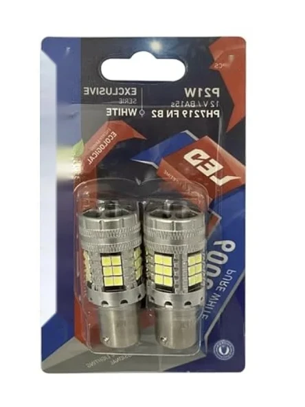 12 Volt P21W Beyaz Tek Duy LED Ampul Seti - 2 Adet ürün görseli 1