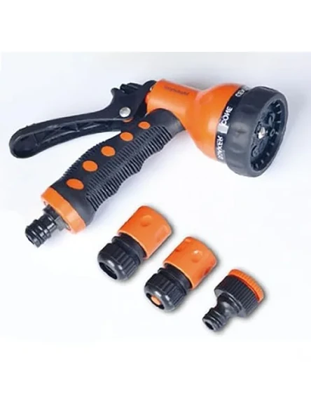 Ergonomik Tasarımlı Çok Fonksiyonlu Bahçe Sulama Tabancası - 3 Adaptör ile ürün görseli 1