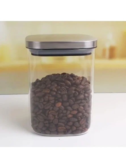700ml Sızdırmaz Vakumlu Borosilikat Cam Kavanoz ürün görseli 1