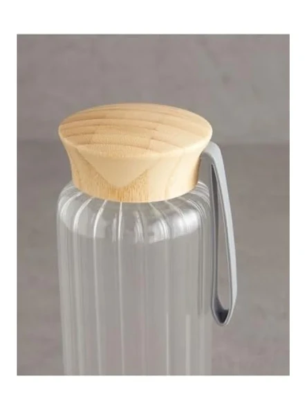 Şeffaf Cam Şişe - 550 ml, Modern Tasarım - Resim 3