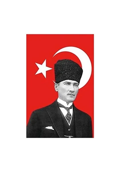 Atatürk Temalı Bayrak 100x150 cm ürün görseli 1