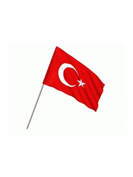 Sopalı Yıkanabilir Türk Bayrağı, 30x45 cm Boyut ürün görseli 1