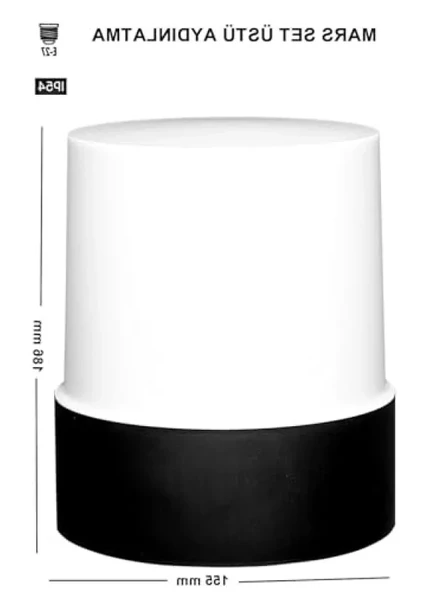 Set Üstü Bahçe Lambası - 19 Cm - Resim 2