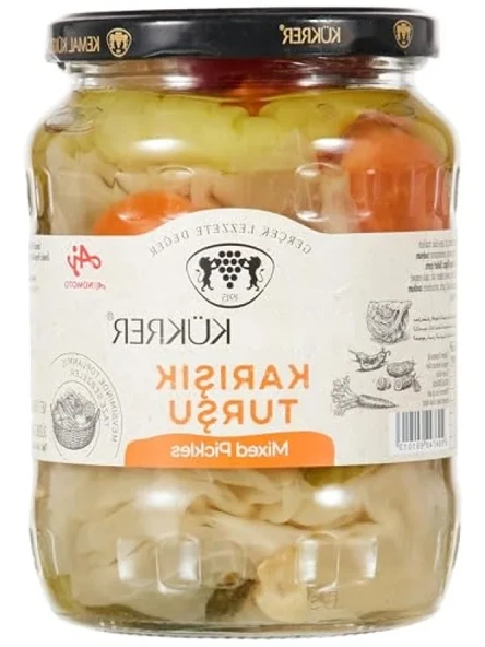 Lezzetli Karışık Turşu - Cam Kavanoz 650 gr ürün görseli 1