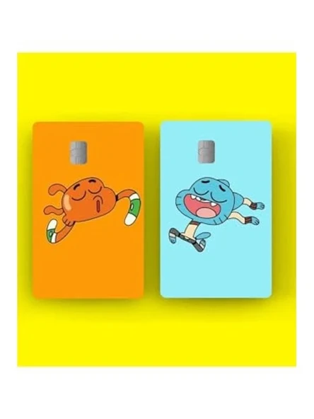 Gumball Kredi Kartı Sticker Kaplama, 2'li ürün görseli 1