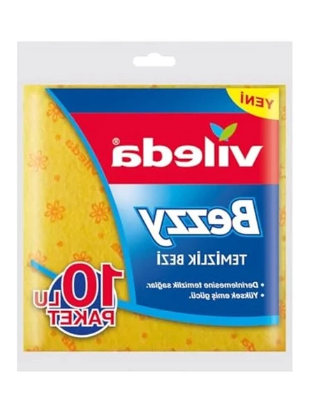 10'lu Paket Vileda Temizlik Bezi, Yüksek Performanslı ürün görseli 1