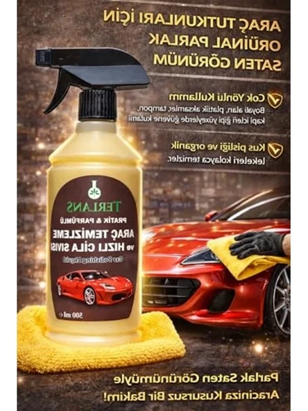 Araç Temizleyici Parlatıcı, 500 ml, Boyalı ve Plastik Alanlar için - Resim 2