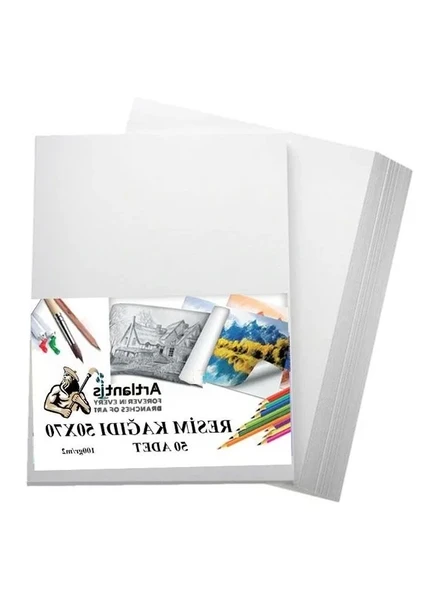 50x70 cm Resim Kağıdı, 50'li Paket, 100 gr ürün görseli 1