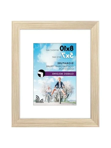 Doğal Meşe 8x10 Ahşap Resim Çerçevesi - Yatay ve Dikey Kullanım ürün görseli 1