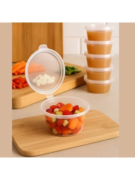 120 ml Kapasiteli 50 Adet Sızdırmaz Saklama Kabı, Dondurucu Uyumlu ürün görseli 1