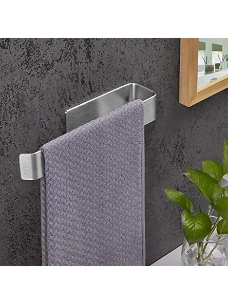 Kendinden Yapışkanlı Paslanmaz Çelik Havluluk, 27 cm Uzunluk ile Kullanım Kolaylığı ürün görseli 1