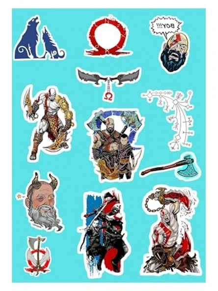 God Of War Sticker Seti ürün görseli 1
