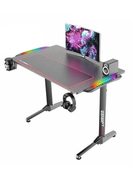 Karbon Fiber E-Spor Oyuncu Masası, Ergonomik Tasarım, RGB Aydınlatma ürün görseli 1