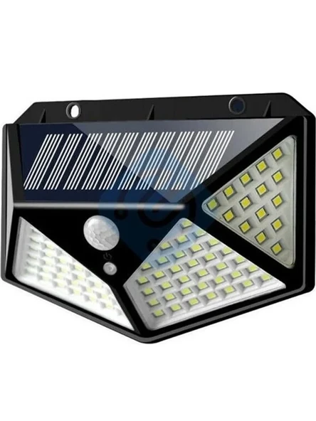 100 LED Hareket Sensörlü Solar Bahçe Lambası, 13x9x5 cm ürün görseli 1