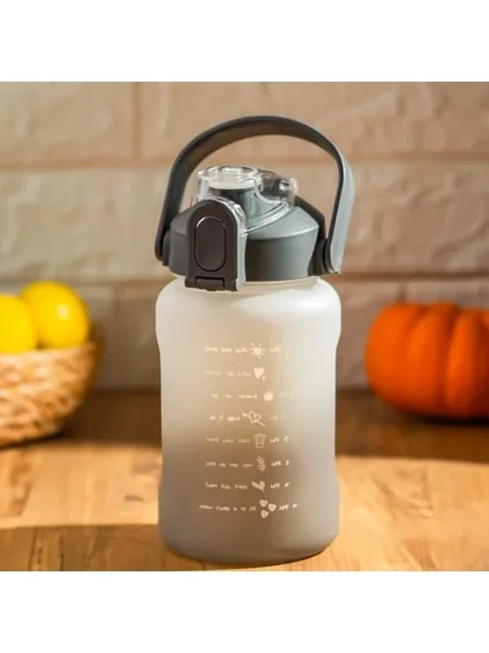 1000 ml Motivasyon Su Şişesi, Renkli Paslanmaz Çelik ürün görseli 1