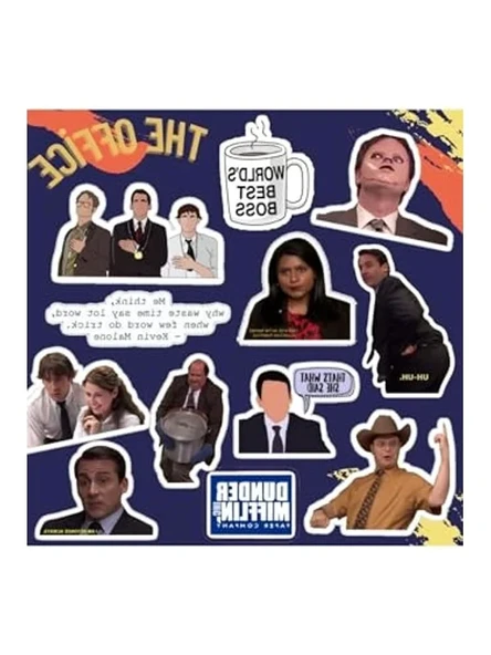 The Office 2 Sticker Seti | Laptop Notebook Telefon Etiket Bullet Journal ürün görseli 1