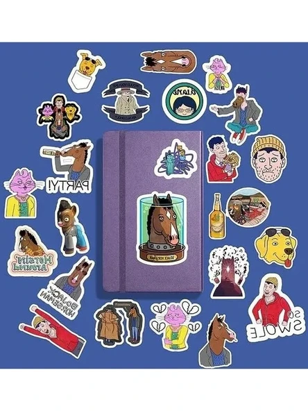 Bojack Horseman Temalı Sticker Paketi, Bullet Journal İçin ürün görseli 1