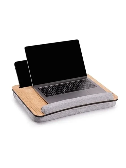 Minderli Laptop Sehpası - Meşe Gri Renk Seçeneği ile ürün görseli 1