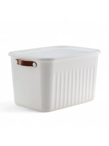 Dekoratif Kapaklı Kutu, 35x25x22 cm Ölçülerinde, 15 Litre Saklama Alanı ürün görseli 1