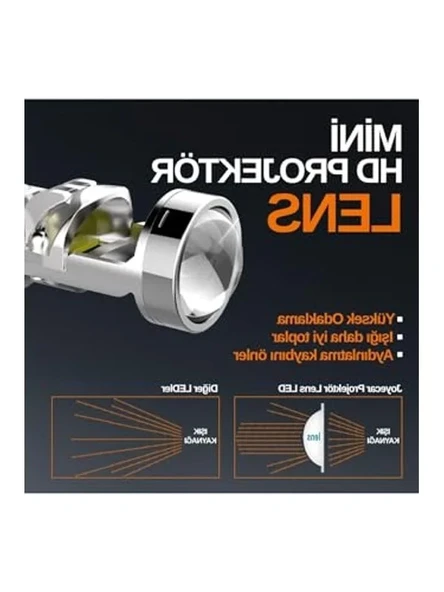 LED Mercekli Projektör Far, Yüksek Işık Verimi - Resim 3