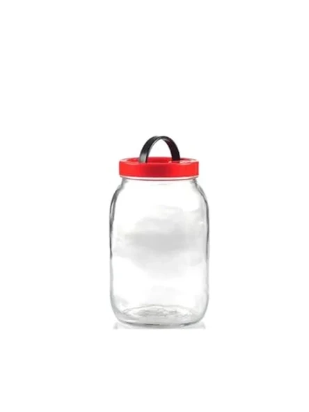 2 Litre Kapasiteli Cam Saklama Kavanozu, Turşu ve Bakliyat İçin ürün görseli 1