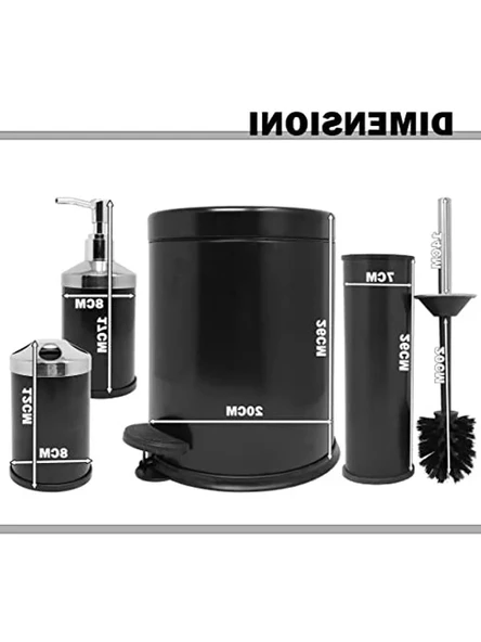 Paslanmaz Beyaz Banyo Seti, 4 Parça Set - Resim 2