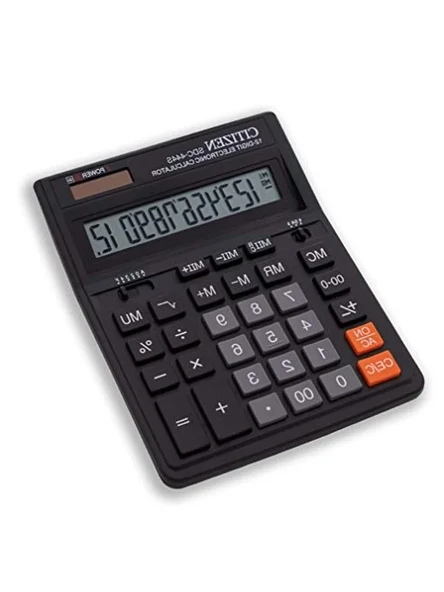 SDC-444S Büyük Hesap Makinesi, Siyah ürün görseli 1