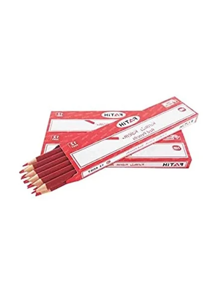 Kırmızı HB Kalem - 12'li Paket, Dayanıklı Tasarım ürün görseli 1