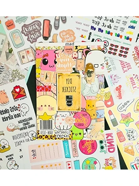 24 x 17 cm Boyutunda 16 Sayfa Rengarenk Sticker Kitabı ürün görseli 1
