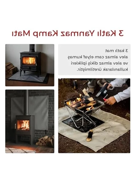 Çok Amaçlı 3 Katlı Kamp Matı - 50x100 cm - Resim 3