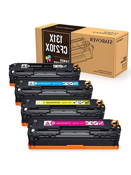 Uyumlu toner kartuşu, HP 131X 131A CF210X CF210A için yedek HP LaserJet M251nw M276nw, 128A CE320A CP1525n CP1525nw CM1415fn CM1415fnw, 125A CB540A CP1215 için CP. 151. 5n CM1312 CM1312nfi ürün görseli 1
