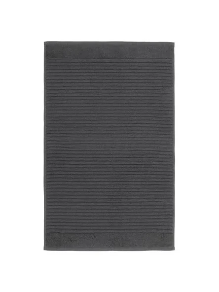 Koyu Gri Renk 50x80 cm Yapılandırılmış Pamuk Havlu ürün görseli 1