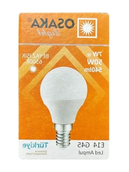 3 Adet 7W E14 Led Mini Ampul, Beyaz Işık Seçeneği - Resim 2