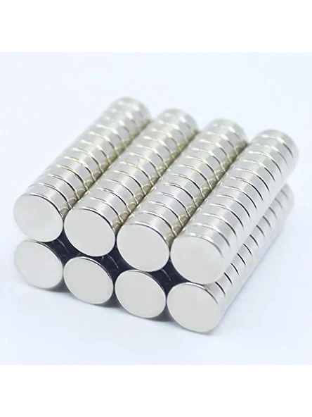 Yuvarlak Neodyum Mıknatıs Seti, 50 Adet, 8x3 mm Ölçülerinde ürün görseli 1