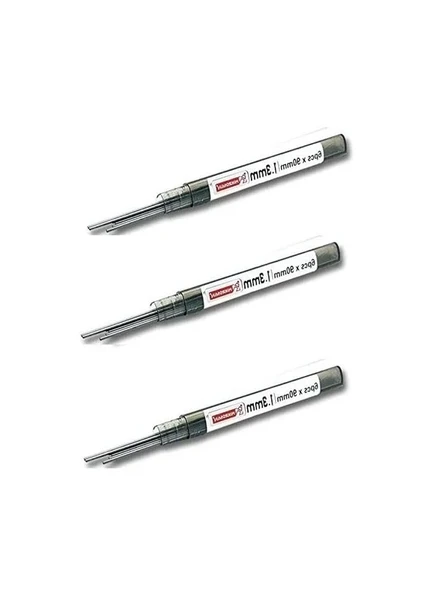 1.3mm Kalınlığında Siyah Kalem Ucu, 2B, 3 Adet Set ürün görseli 1