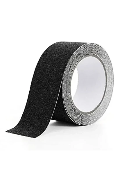 Yapışkanlı Merdiven ve Zemin Kaydırmaz Bant 2.5 cm 50 metre Siyah ürün görseli 1