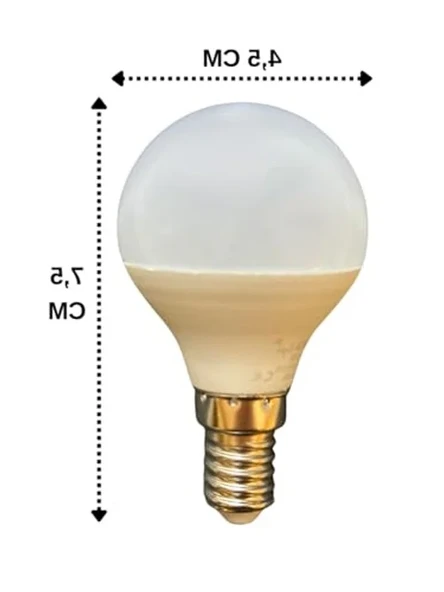 3 Adet 7W E14 Led Mini Ampul, Beyaz Işık Seçeneği - Resim 3