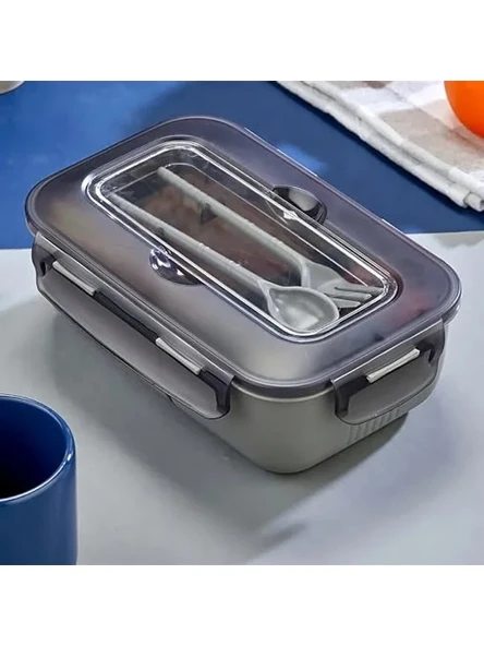 2 Bölmeli BPA Free Beslenme Kutusu, Kaşık ve Çatal Dahil ürün görseli 1