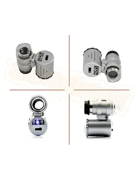 Ledli Mini Büyüteç 60X - Resim 3