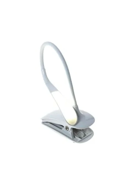 Mandallı Kitap Okuma Lambası, Güçlü Led Işık, Şarjlı ürün görseli 1