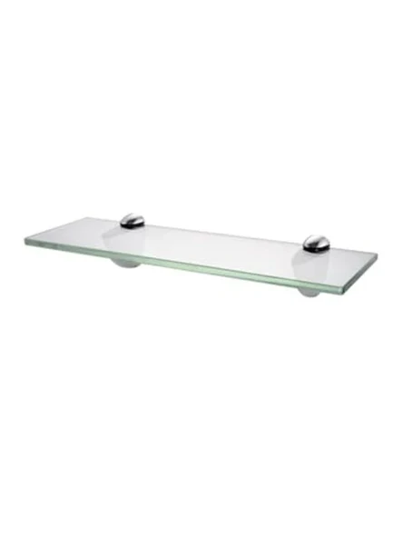12x50 cm Boyutunda Cam Etejer Rafı, Şık ve Kullanışlı ürün görseli 1