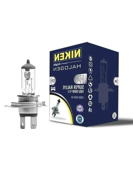 12V H4 100W/90W Halojen Ampul, Yüksek Aydınlatma Gücü ürün görseli 1
