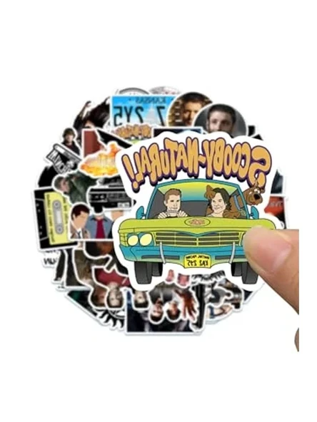 Supernatural Dizisi Temalı Notebook Sticker Seti - Resim 2