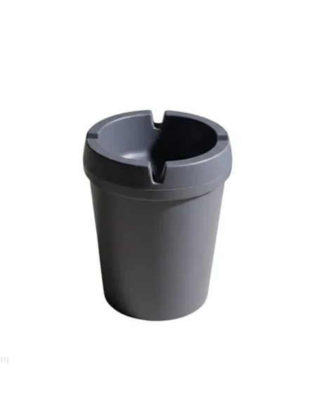 Gri Modern Küllük | Duman Kanallı | Plastik | 10 cm Yükseklik | Ev, Balkon, Ofis Kullanımı ürün görseli 1